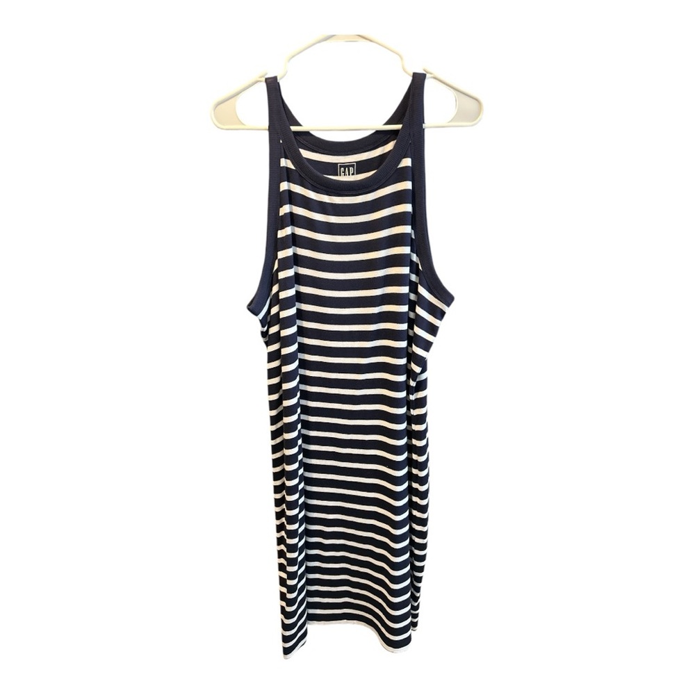Gap Striped Sleeveless Dress Navy & White